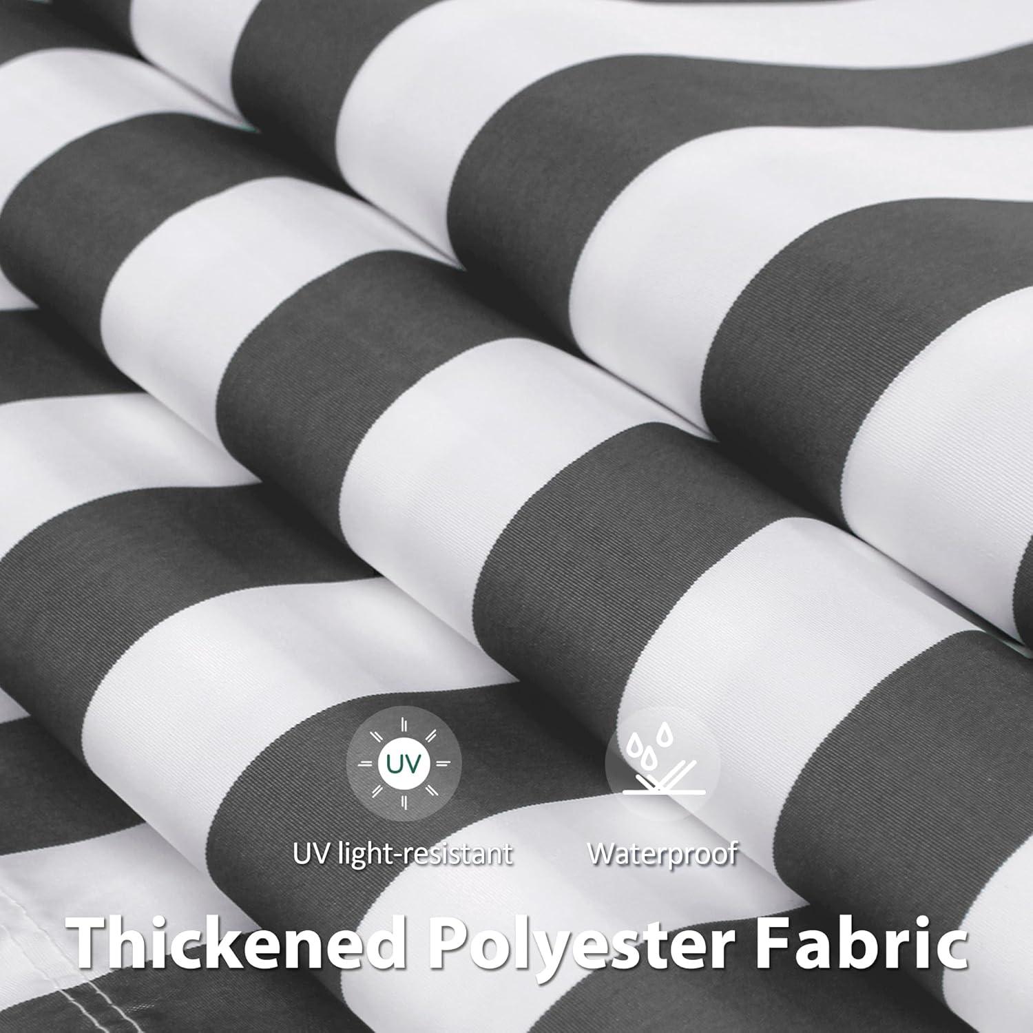 MCombo Manual Retractable Patio Door/Window Awning, Sunshade Shelter Outdoor Canopy