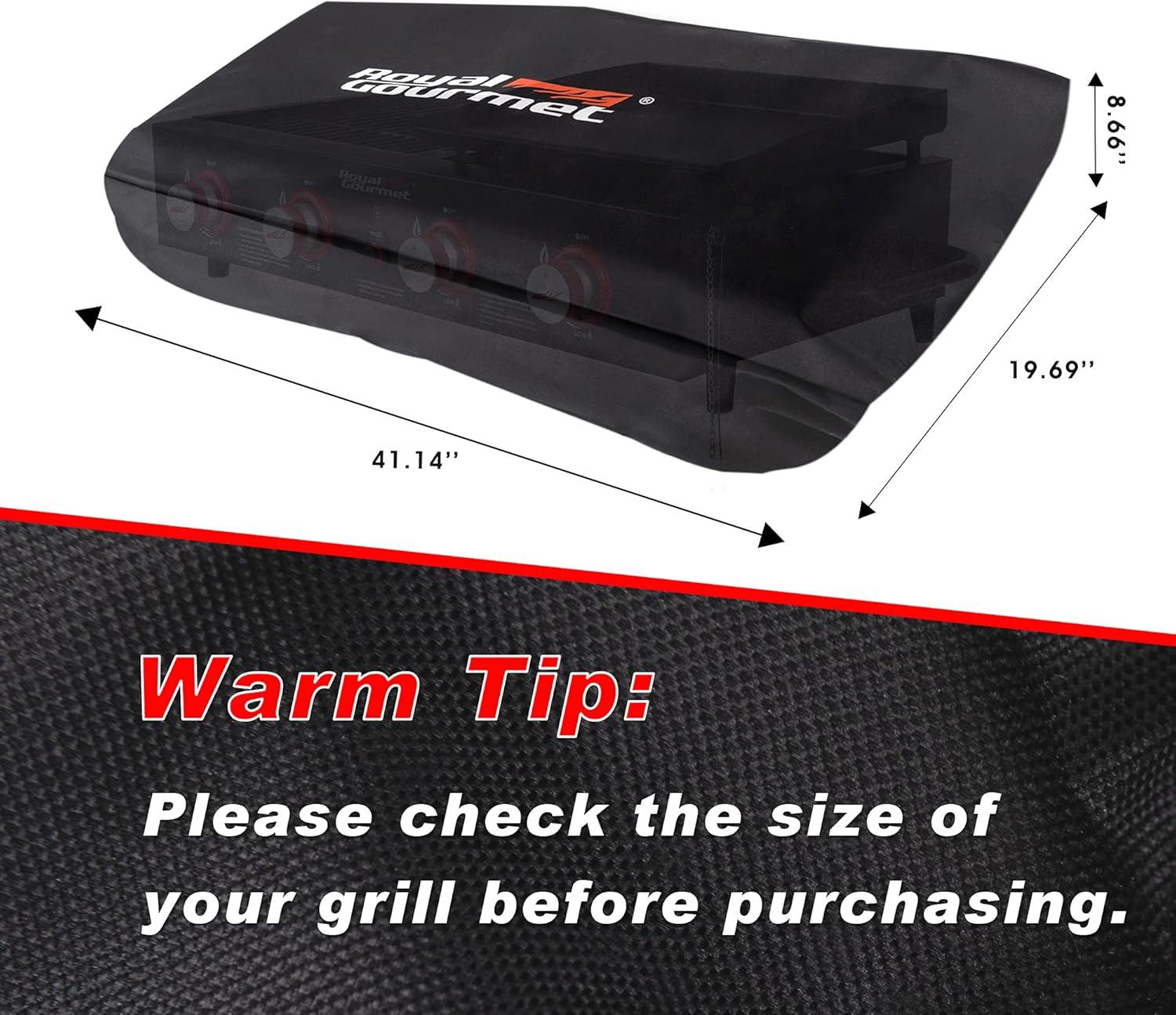 Royal Gourmet CR4002T 40-inch Premium Oxford Griddle Cover, BBQ Cover for Weather Protection