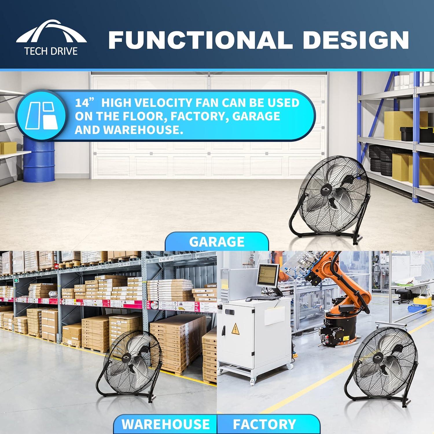 Vie Air 14" Floor Fan