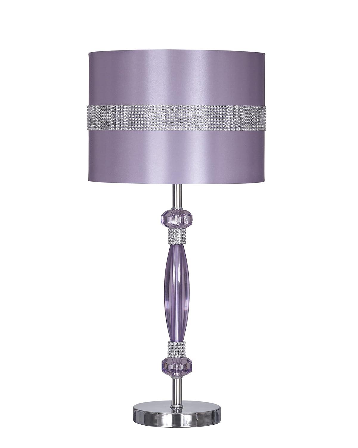 Signature Design by Ashley Nyssa Table Lamp Purple/Silver