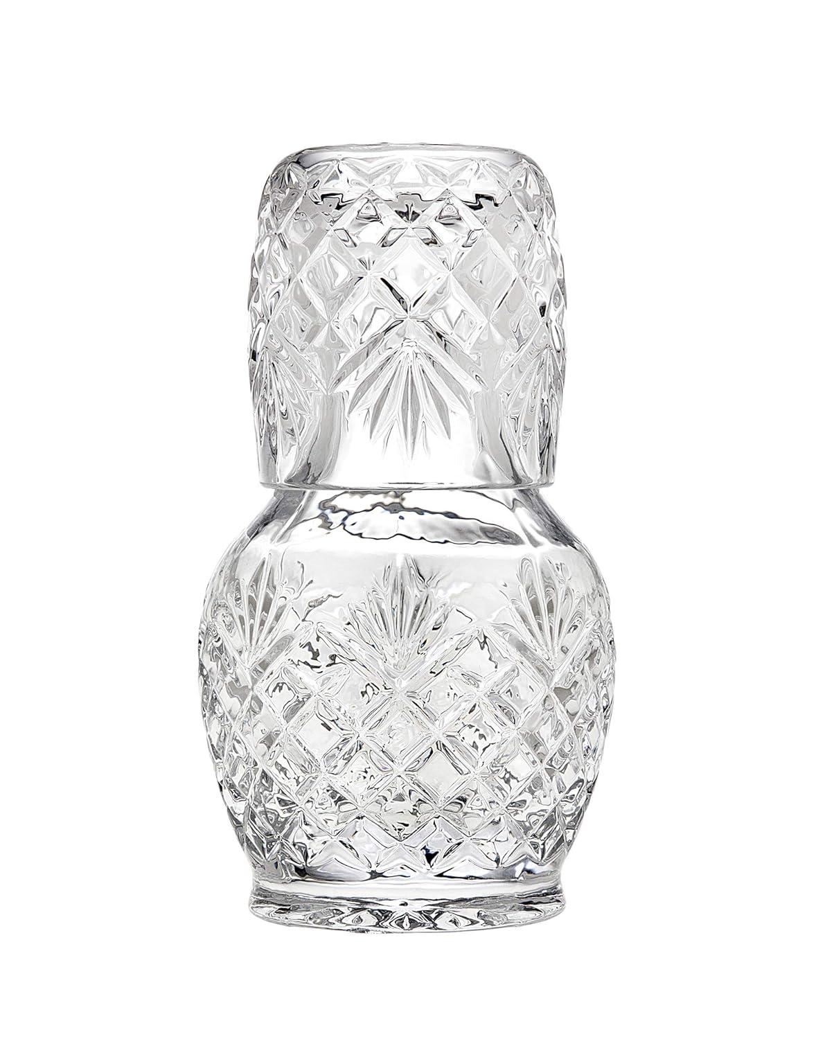 Shannon Crystal Night Water Carafe with Tumbler Glass