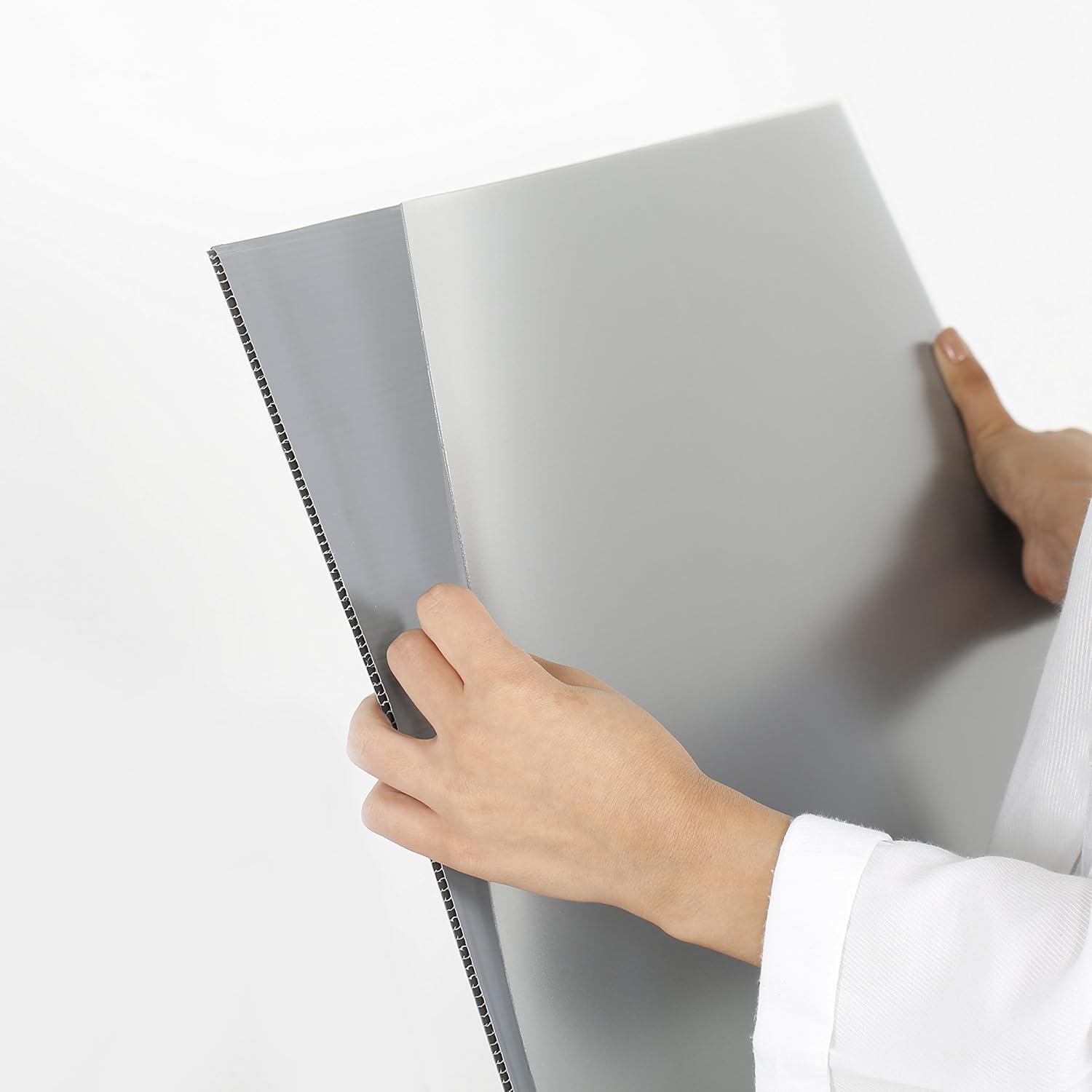 Slide-in A Frame Display Advertising Menu Board, 30x40 Inch Poster Size, Sidewalk Sign, Silver