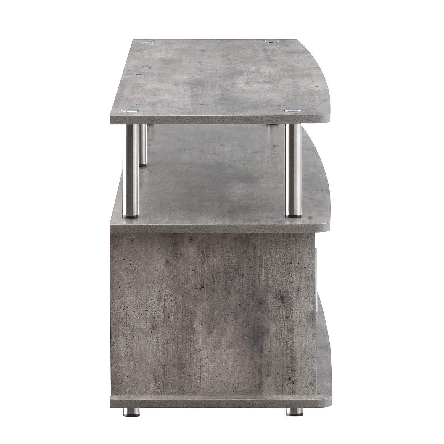Convenience Concepts Designs2Go Monterey TV Stand, Faux Birch/Black