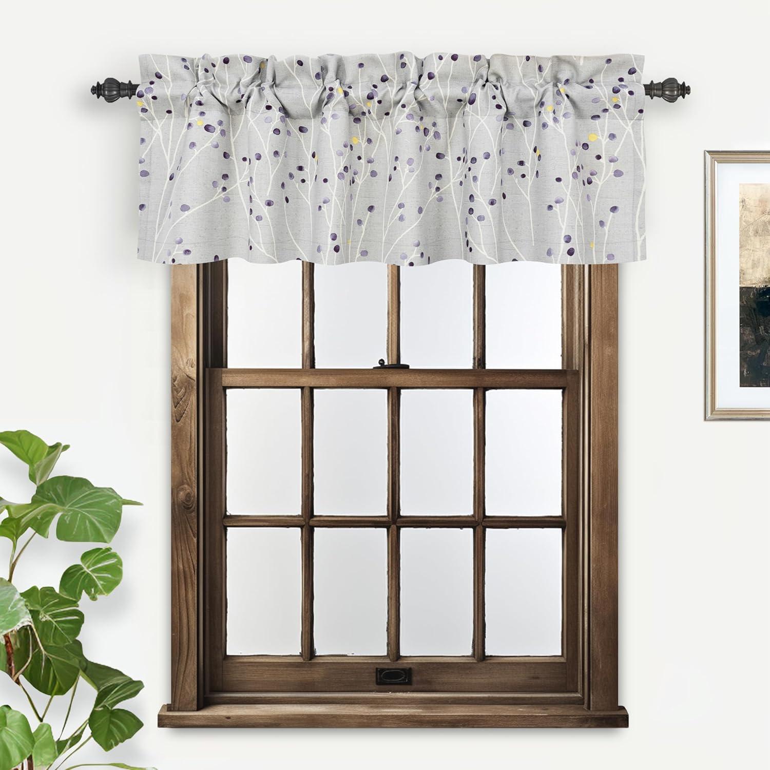 DriftAway Rod Pocket Energy Efficient Valances, 50" x 14"