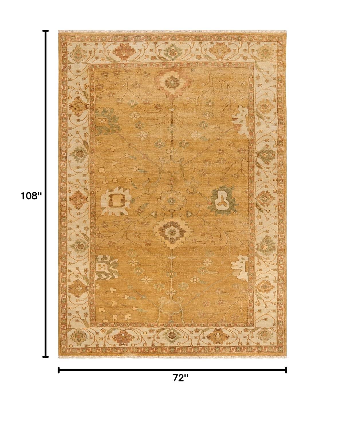 Oushak Hand Knotted Wool Oriental Rug