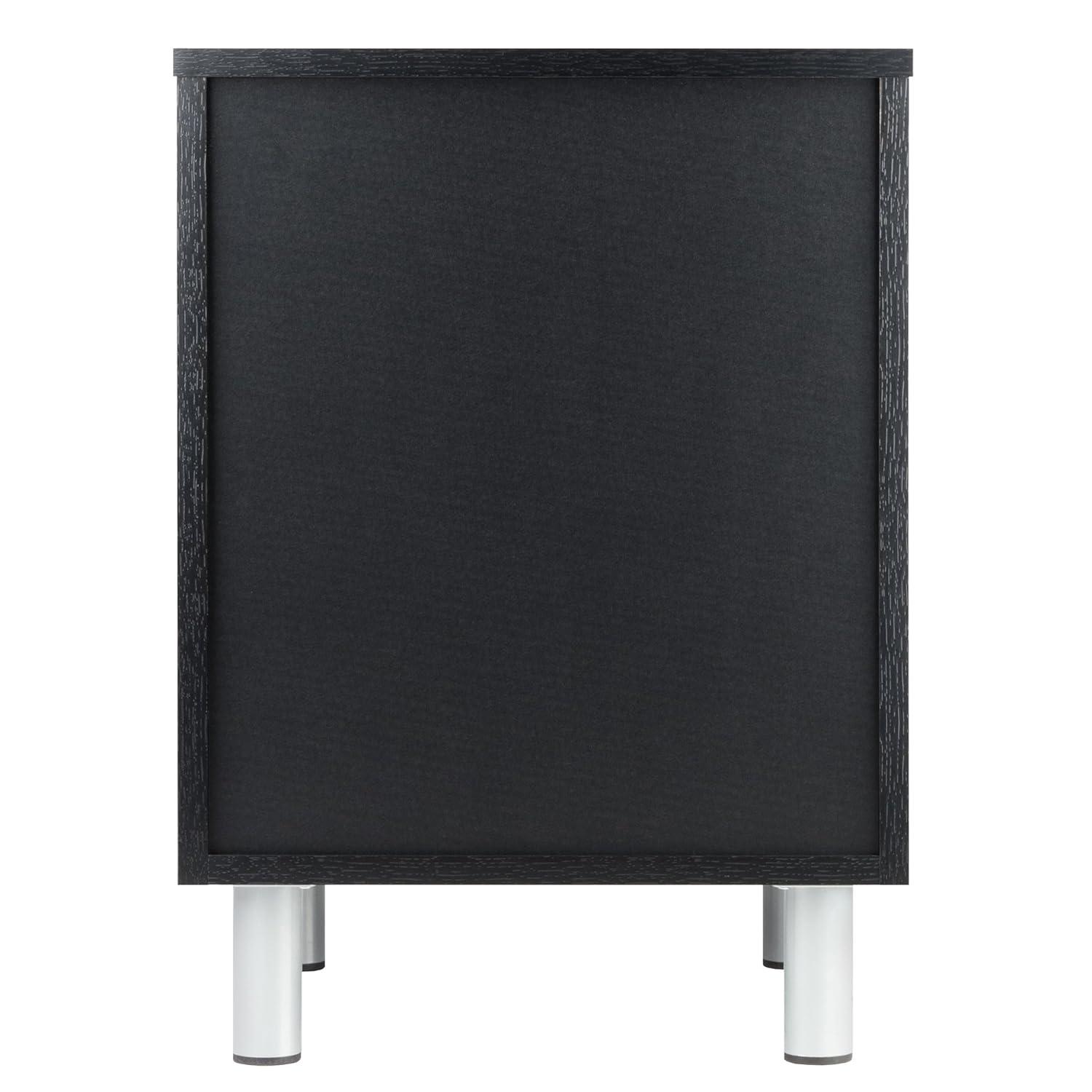 Daniel Nightstand with 3 Drawers Black - Winsome