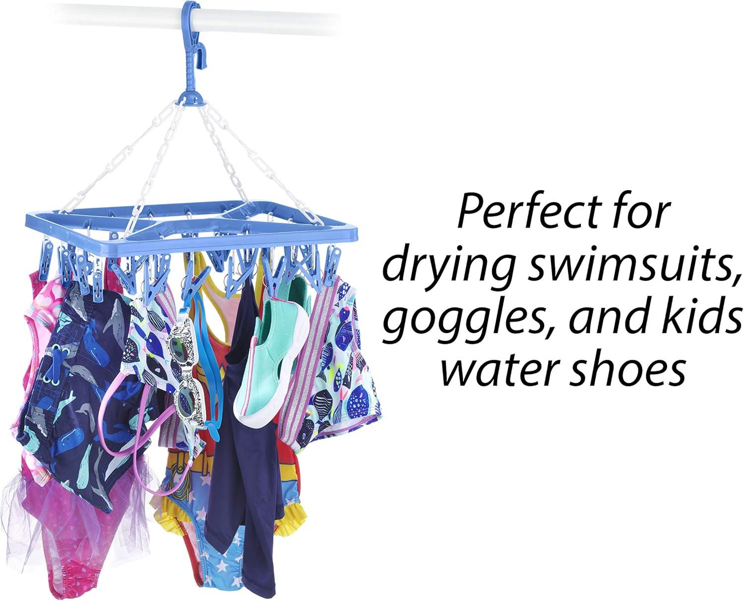Whitmor Clip & Drip Laundry Hanger, 26 Clips