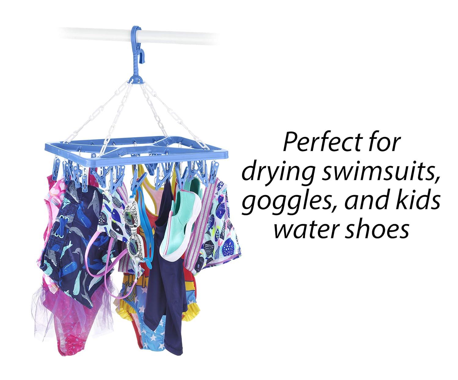 Whitmor Clip & Drip Laundry Hanger, 26 Clips