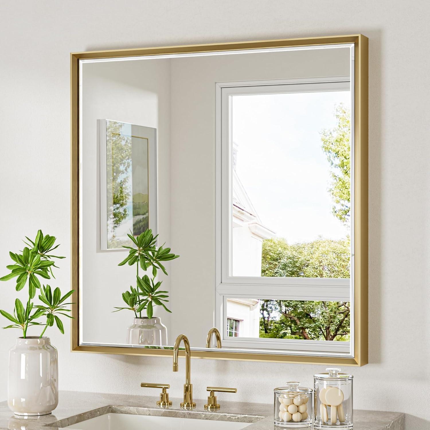 Latitude Run® Lohoski Decorative Wall Mirror Beveled Design, Bathroom Vanity Mirror Accent Mirror Finish & Reviews | Wayfair