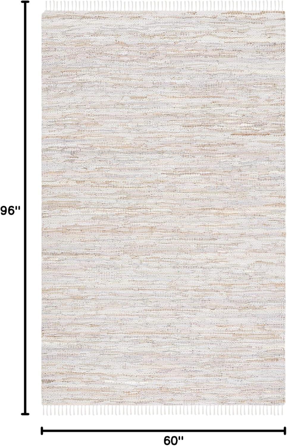 SAFAVIEH Vintage Leather Christal Solid Area Rug, Blue/Grey, 5' x 8'