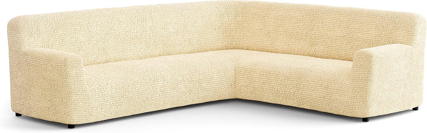 Stretchy Slipcover for Corner Sofa - Easy to Clean & Durable - Microfibra Collection