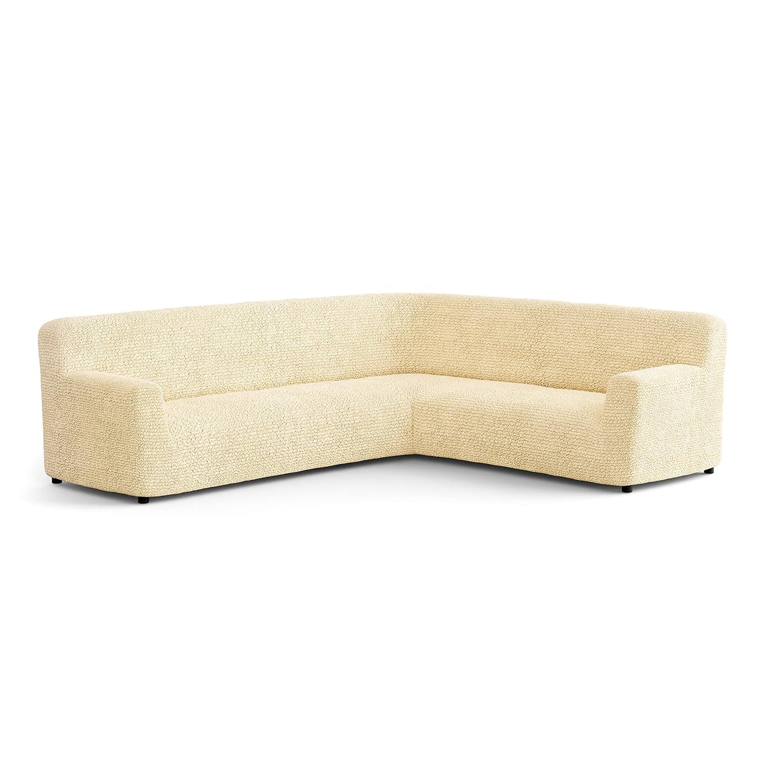 Stretchy Slipcover for Corner Sofa - Easy to Clean & Durable - Microfibra Collection