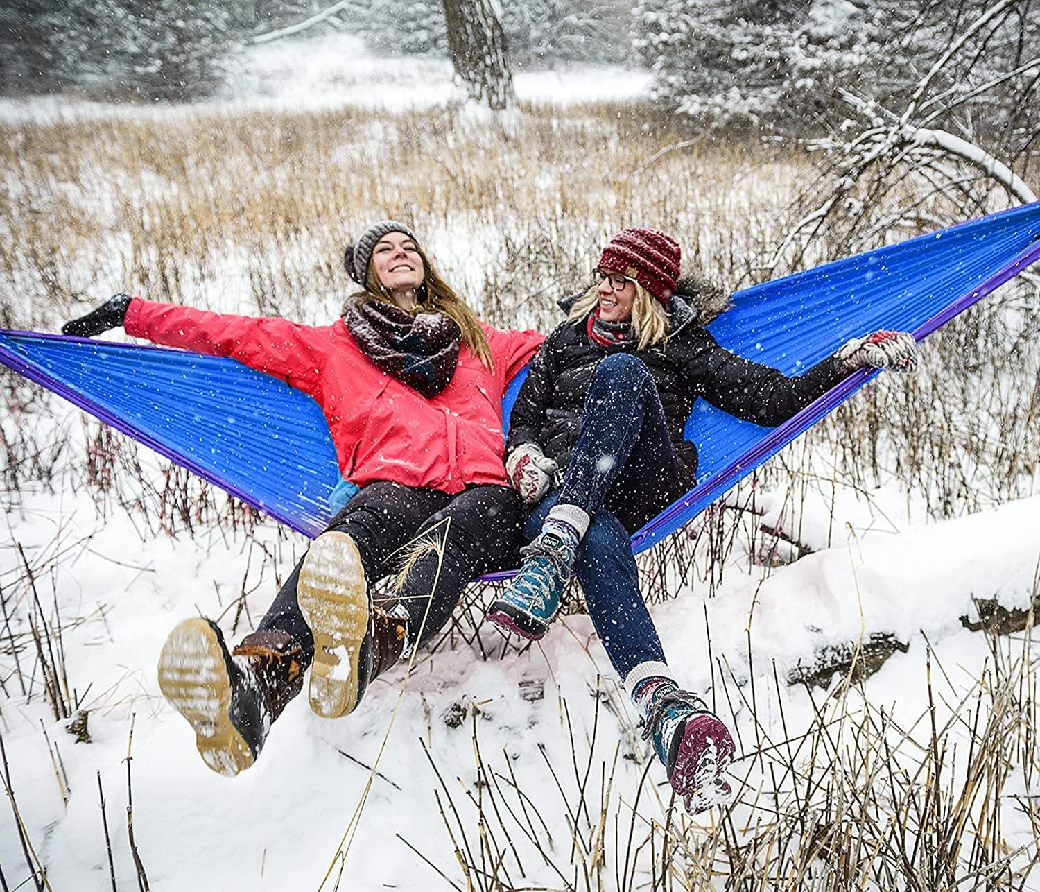ENO, Eagles Nest Outfitters DoubleNest Print Lightweight Camping Hammock, 1 to 2 Person, Retro/Emerald