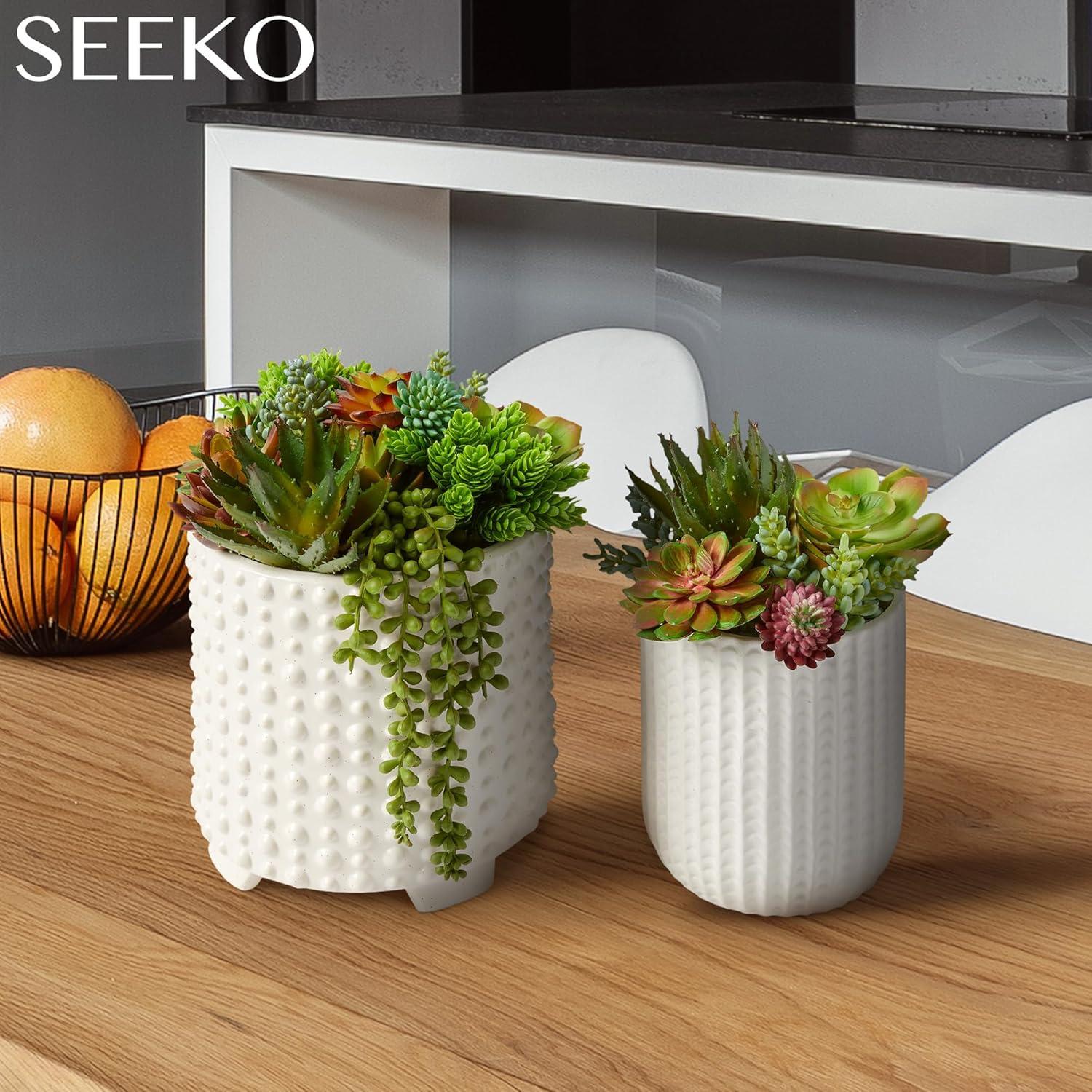 Artificial Succulents - 28 Pieces - Premium Succulent Plants Artificial - Realistic Faux Succulents - DIY Unpotted Textured Fake Succulents Décor