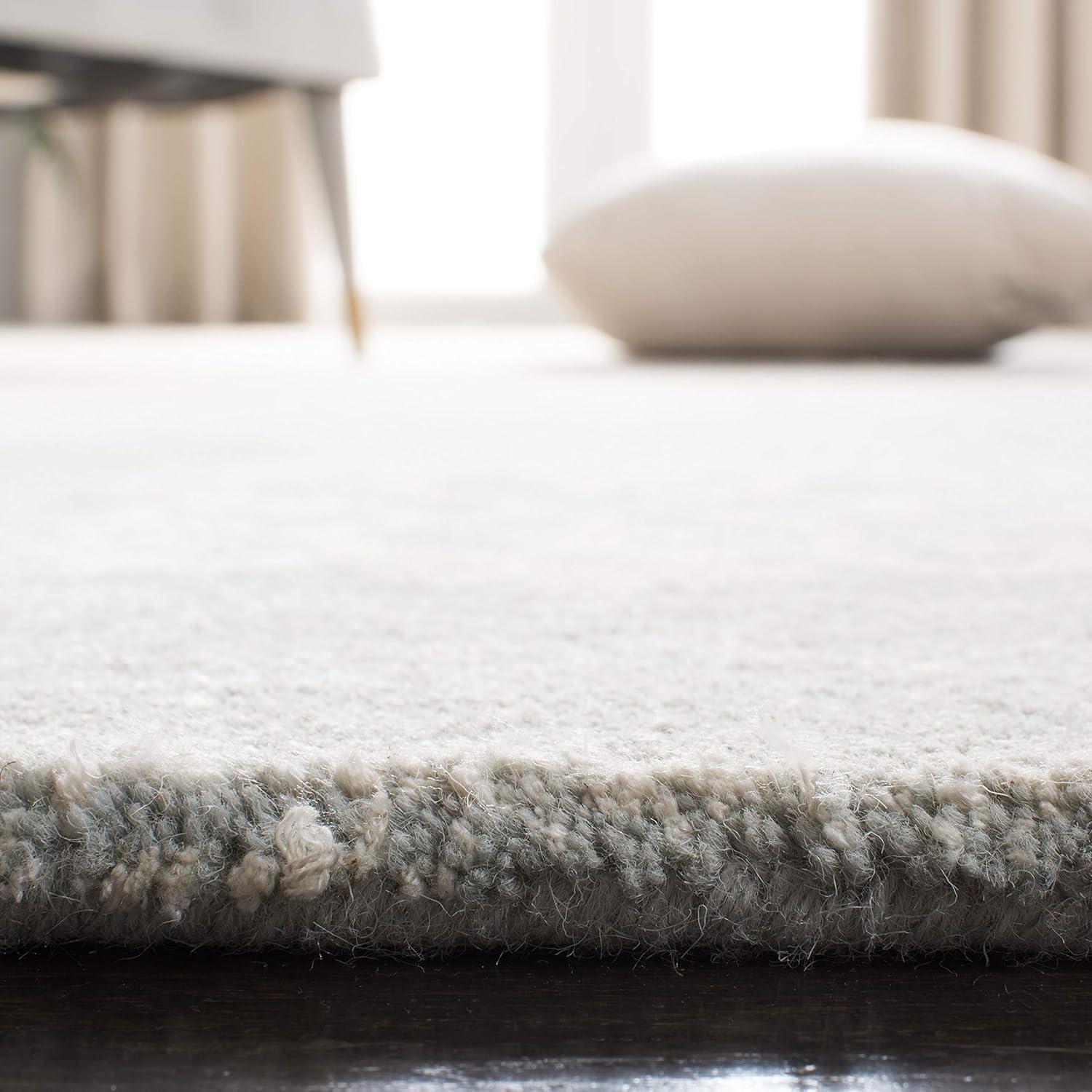 Soho SOH724 Hand Tufted Indoor Area Rug - Grey/Ivory - 4'x4' - Safavieh