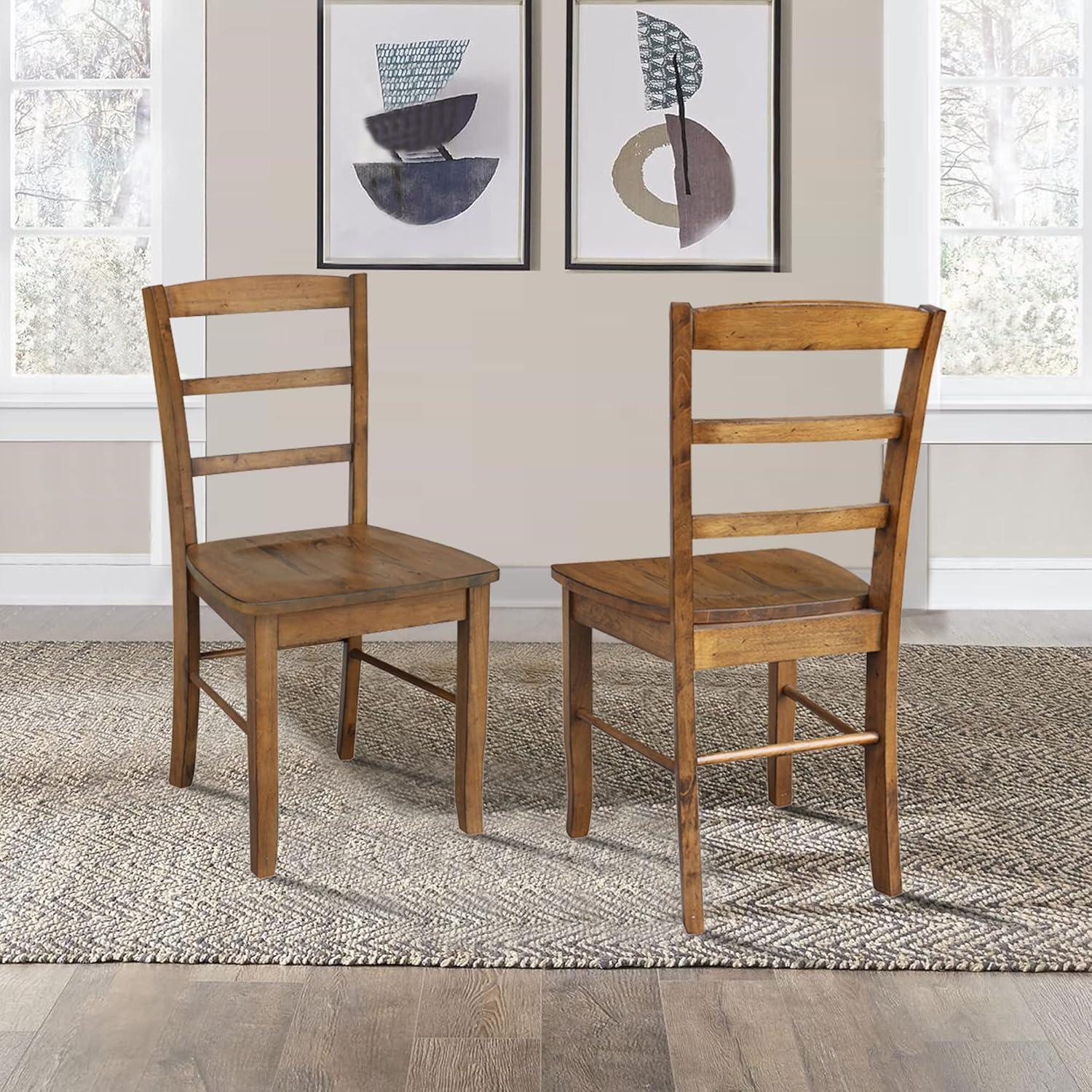 Set of 2 Madrid Ladderback Chairs - International Concepts