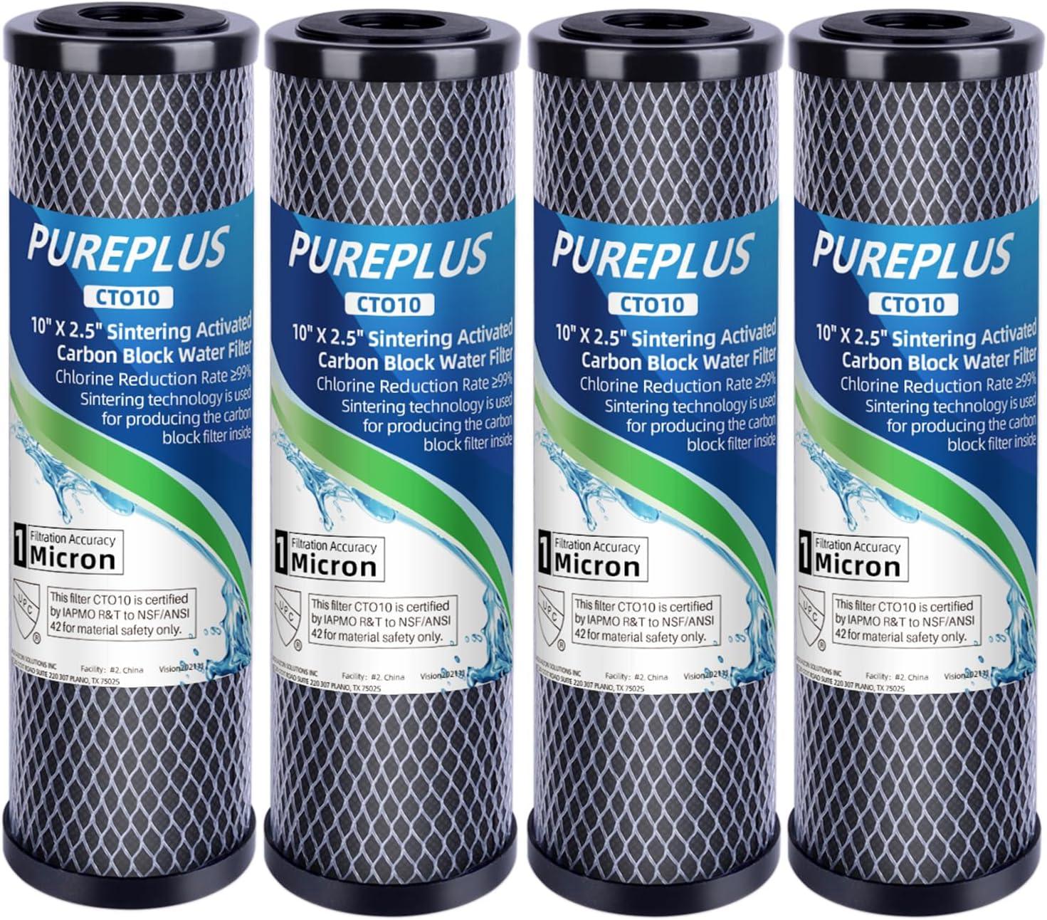 10" x 2.5" White Sediment Water Filter Cartridge 4-Pack