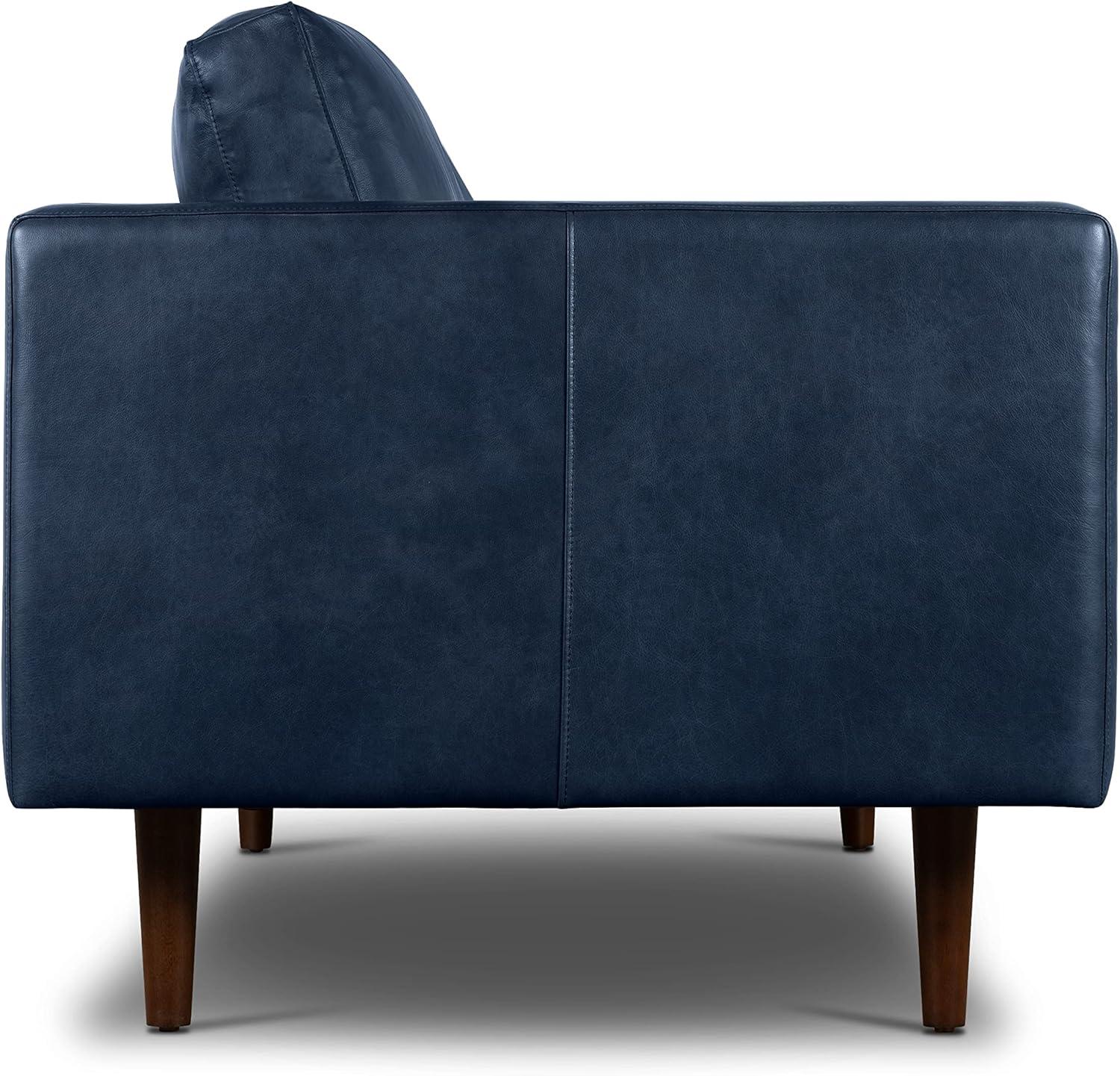 Athan Full-Grain Italian Genuine Leather Bench