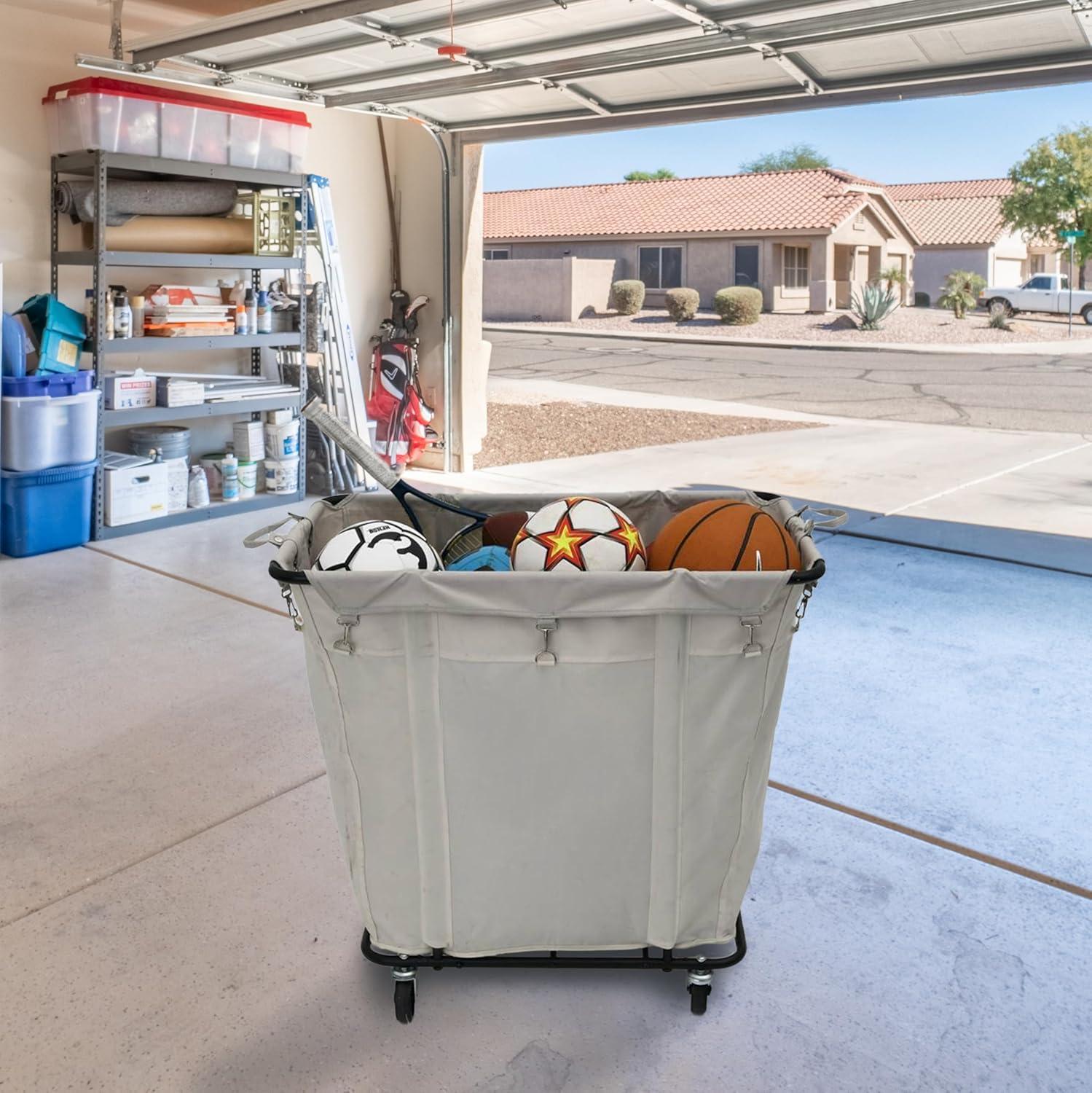 Rolling Laundry Hamper with Handles