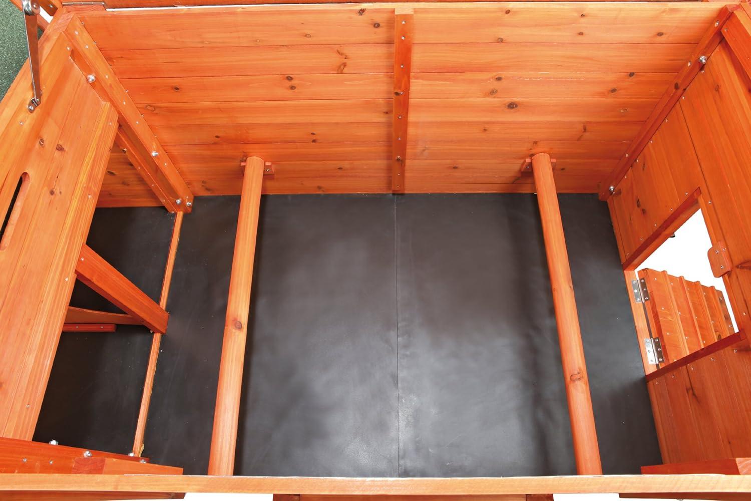 TRIXIE TRIXIE Chicken Coop with Nesting Box, up to 2 Chickens (Standard Size) or 4 Bantams