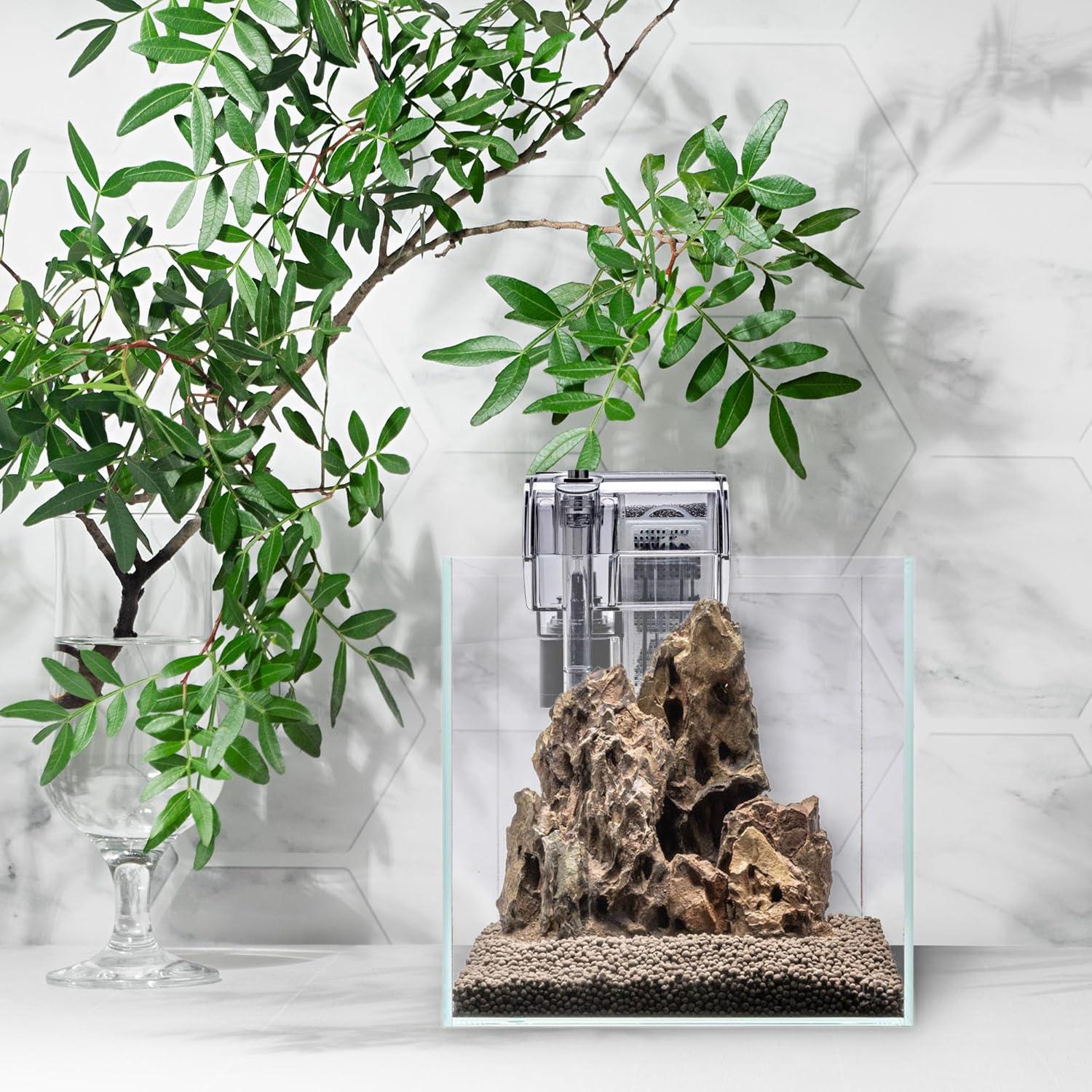 Mighty Small Clear Acrylic Hang On Back Aquarium Filter