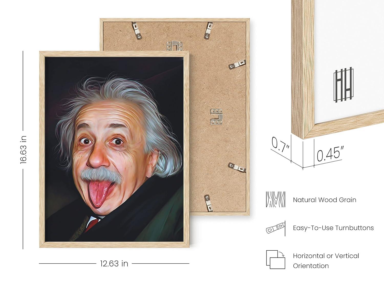 Horizontal Framed Poster with Pennsylvania Oak Frame