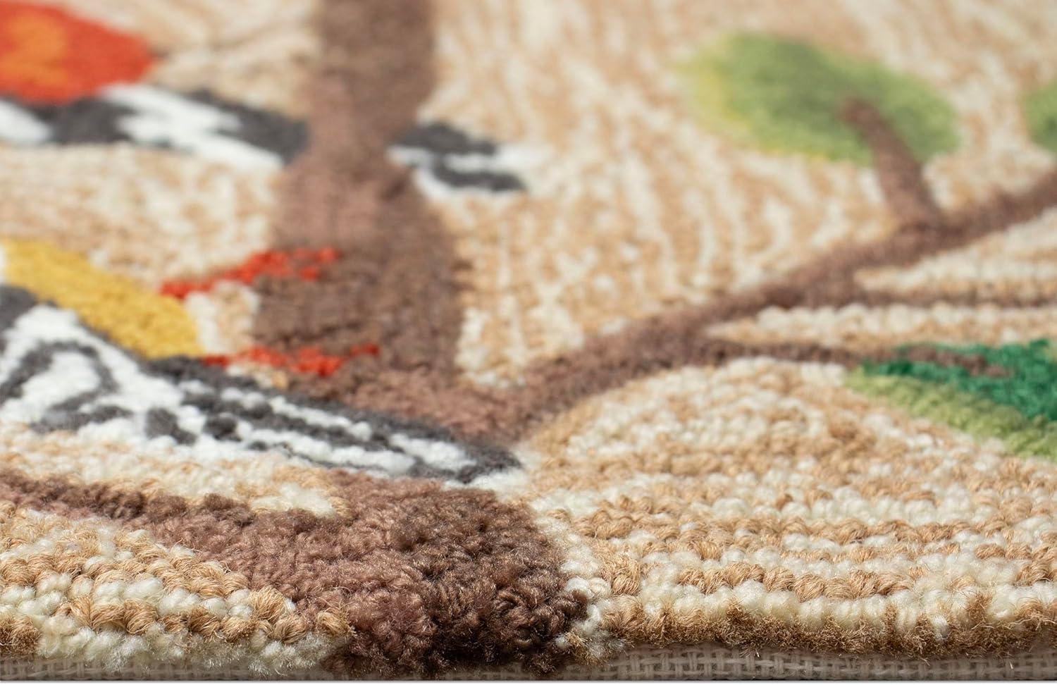 Liora Manne Frontporch Birds Indoor/Outdoor Rug Neutral 2'6" x 4'