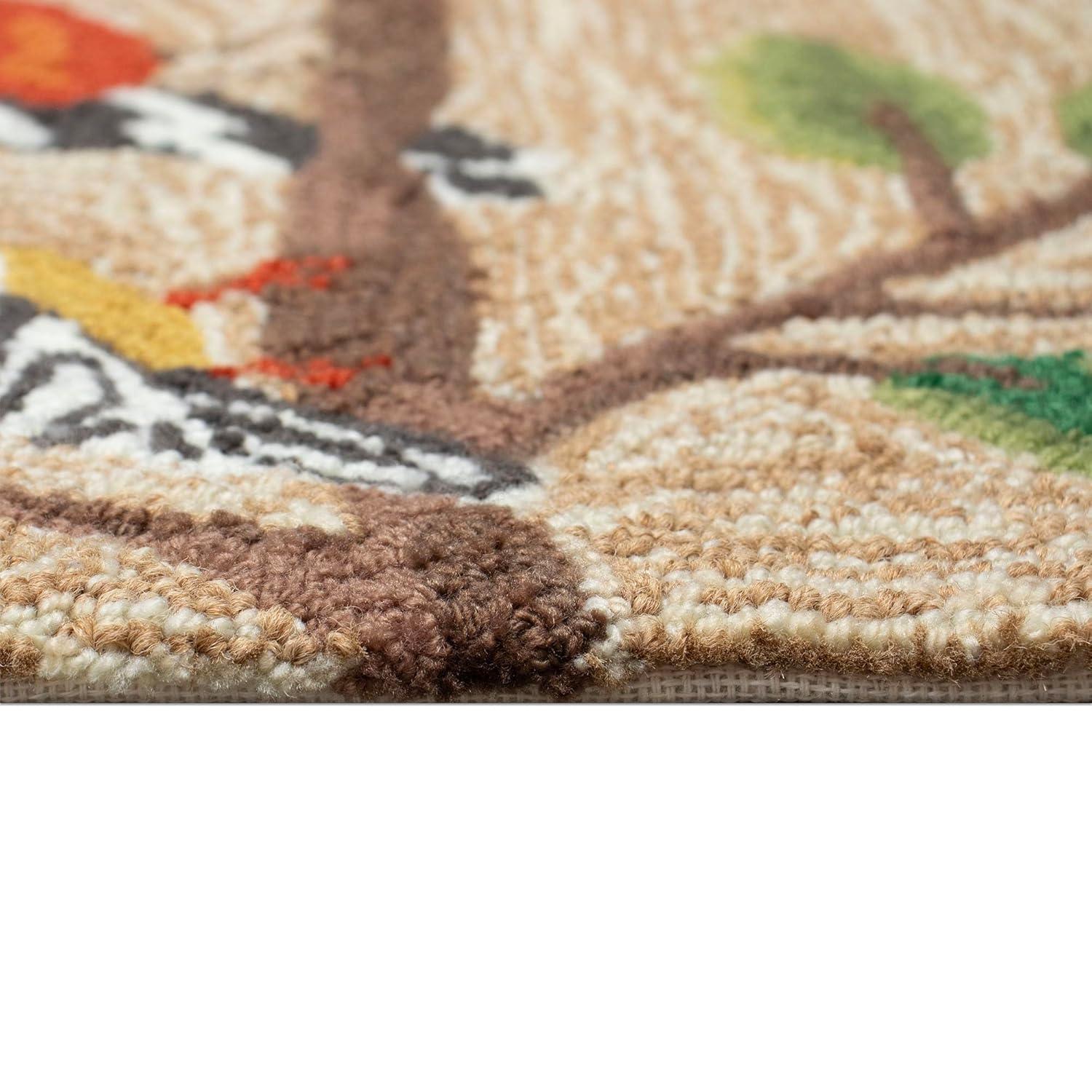 Liora Manne Frontporch Birds Indoor/Outdoor Rug Neutral 2'6" x 4'
