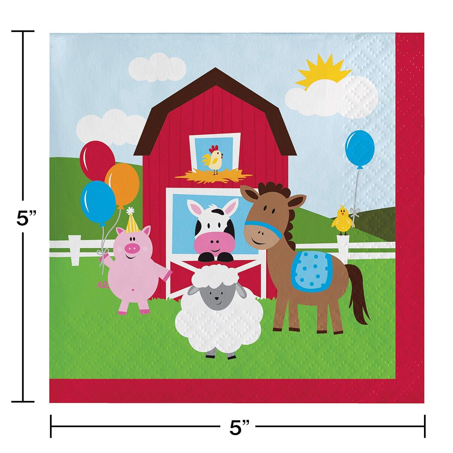 Farmhouse Beverage Napkins (16 Count)