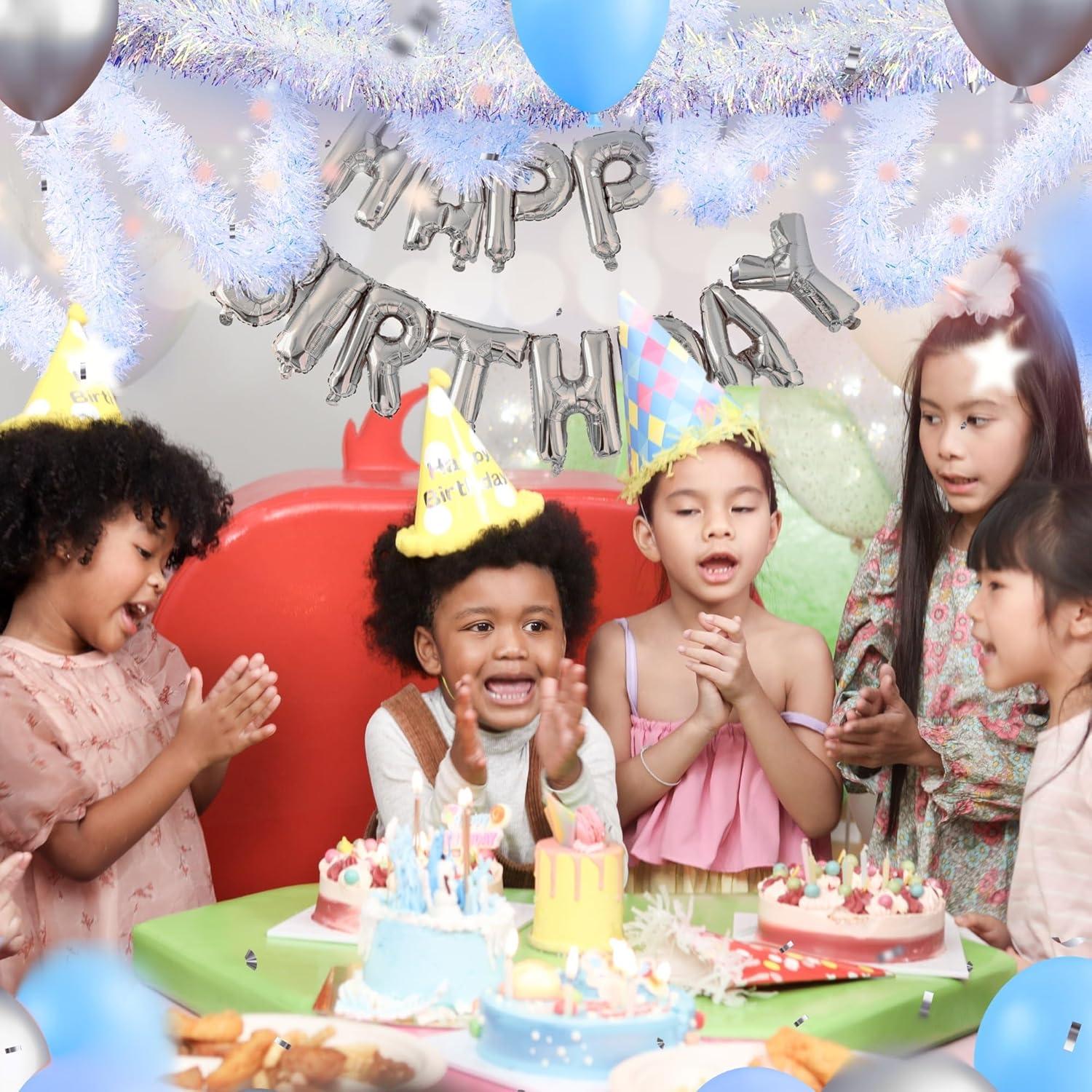 Tinsel Garland Christmas Ornaments – Premium Polar Light Film Garlands for Decoration – Multiple Colors Reflective Christmas Party Decor