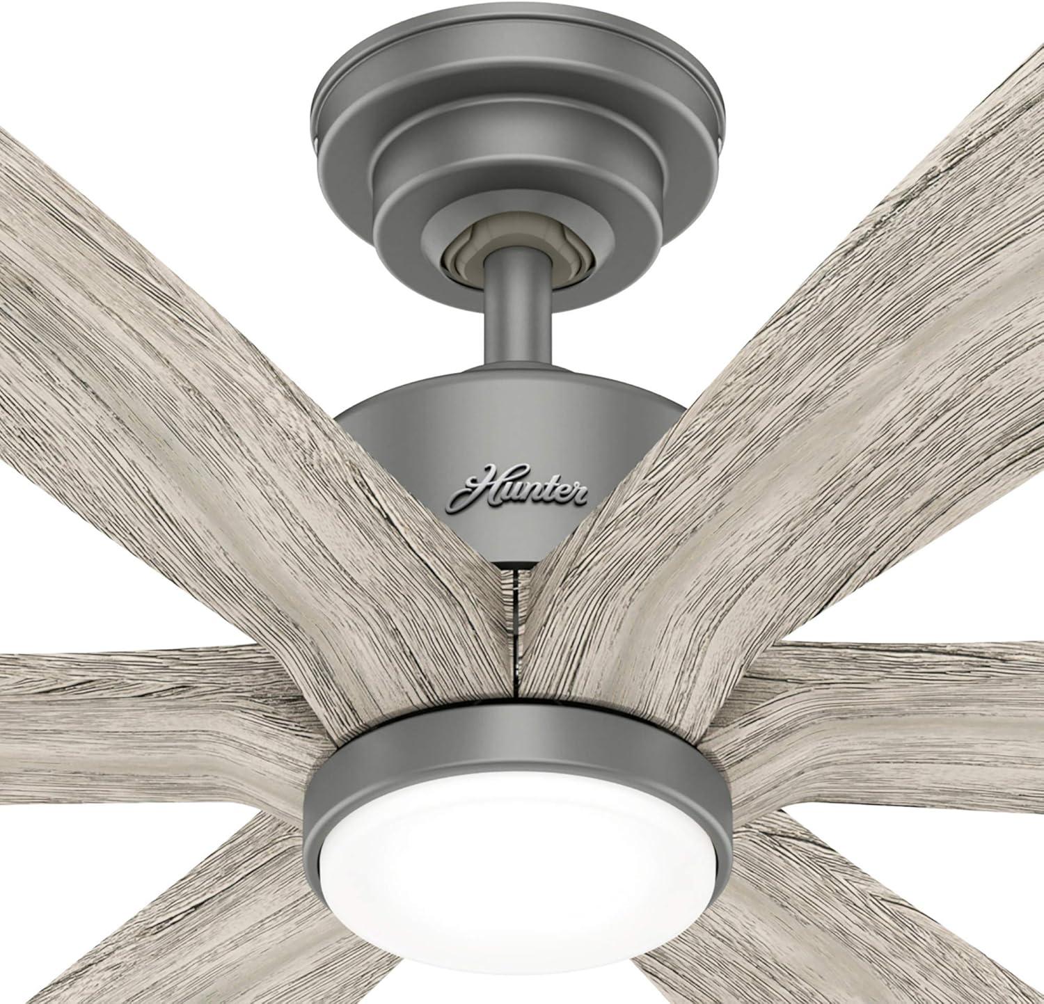 58" Rhinebeck Ceiling Fan with Remote (Includes LED Light Bulb) - Hunter Fan