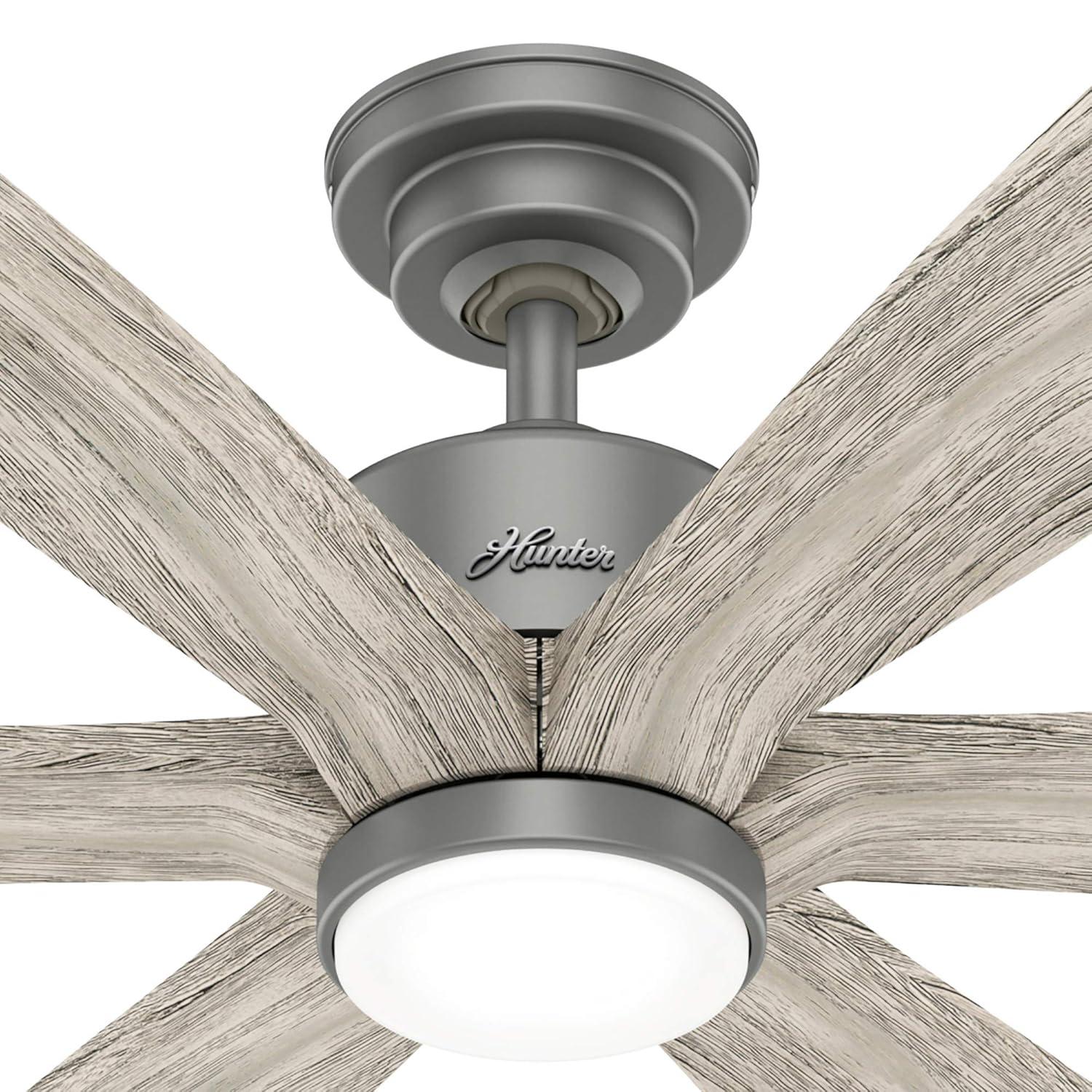 58" Rhinebeck Ceiling Fan with Remote (Includes LED Light Bulb) - Hunter Fan