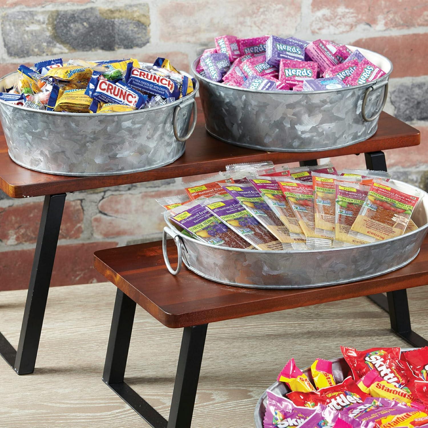 G.E.T. G.E.T. Walnut Wood Display Riser Buffet Accessory