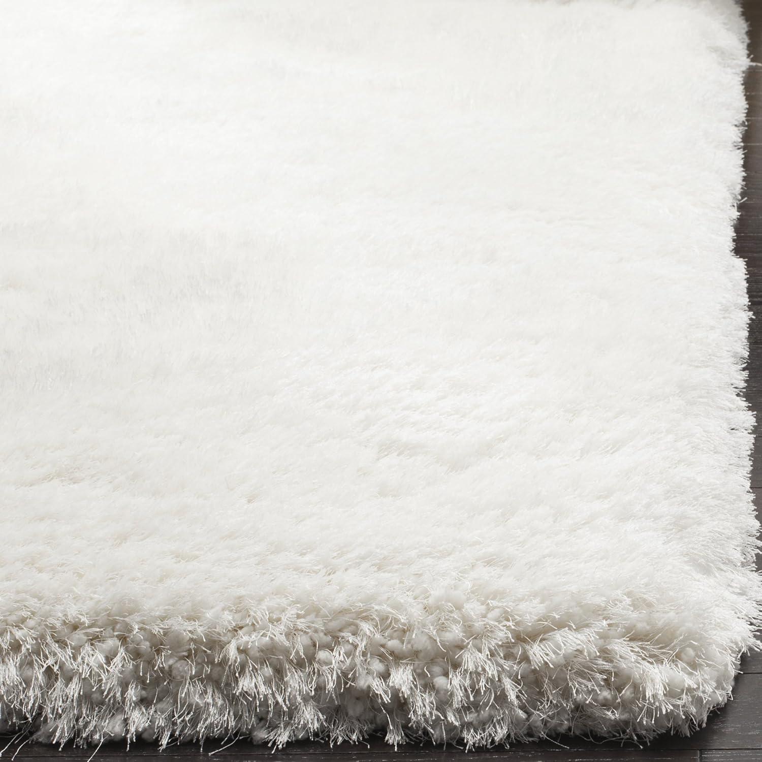 Luxe Shag SGX160 Hand Tufted Indoor Area Rug - Ivory - 5'x8' - Safavieh