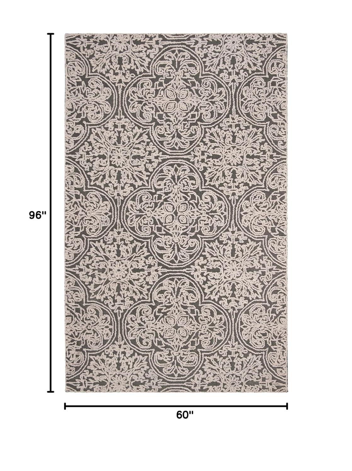 Trace TRC101 Hand Tufted Area Rug - Ivory - 5'x8' - Safavieh.