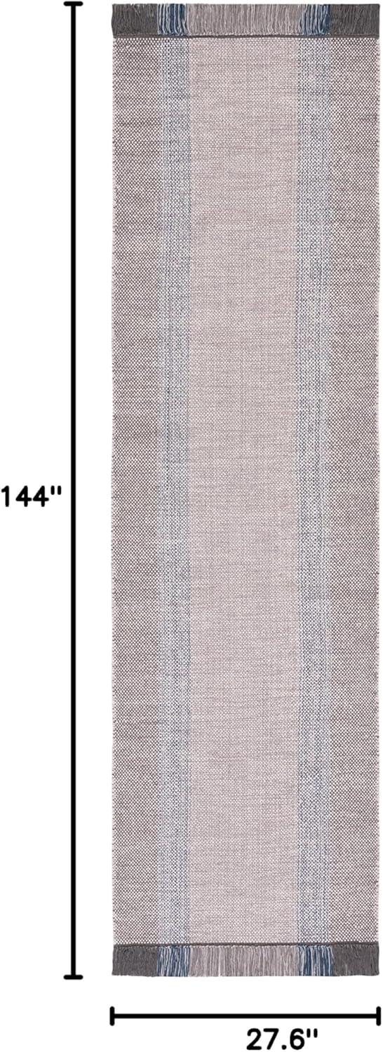 Montauk MTK301 Hand Woven Runner Rug - Blue/Grey - 2'3"x12' - Safavieh.