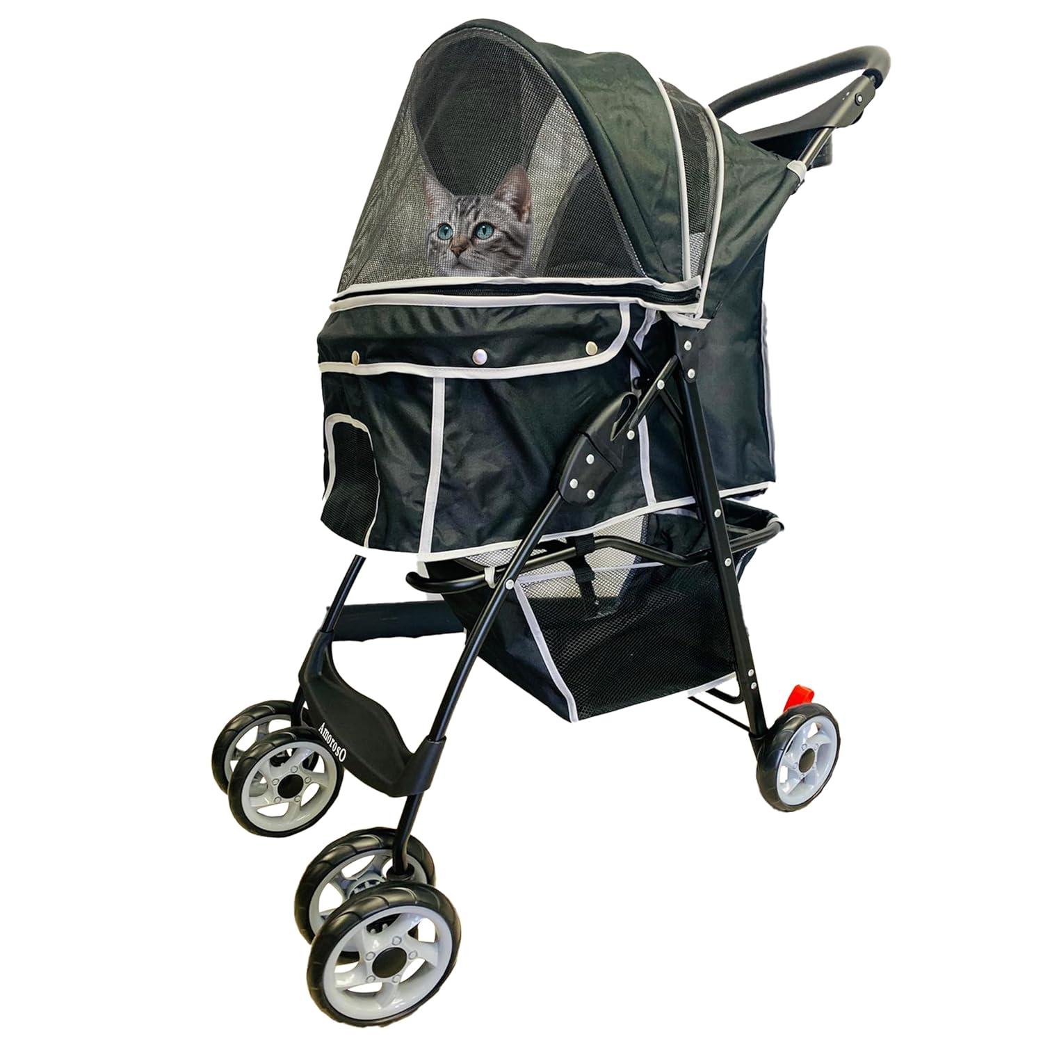 AmorosO Foldable Pet Stroller