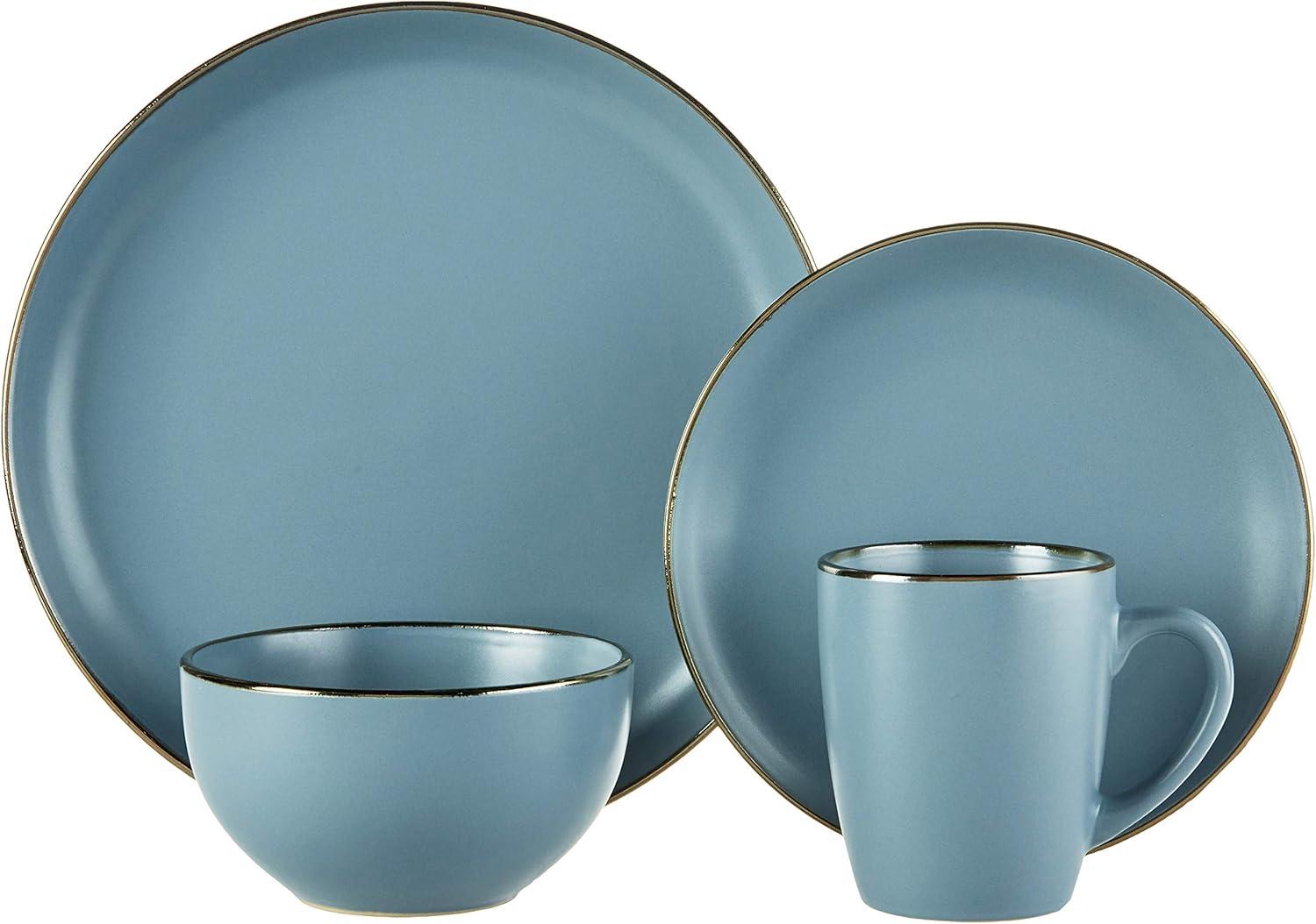 Pfaltzgraff® Hadlee Blue 16-Piece Stoneware Dinnerware Set