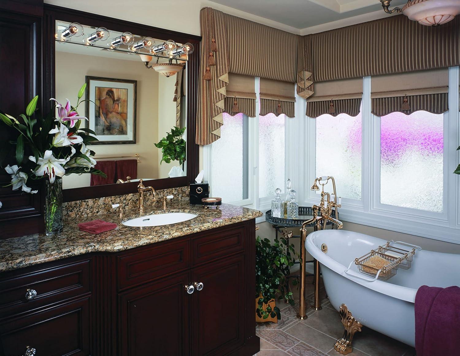 Edwardian Widespread Lavatory Faucet With Column Spout