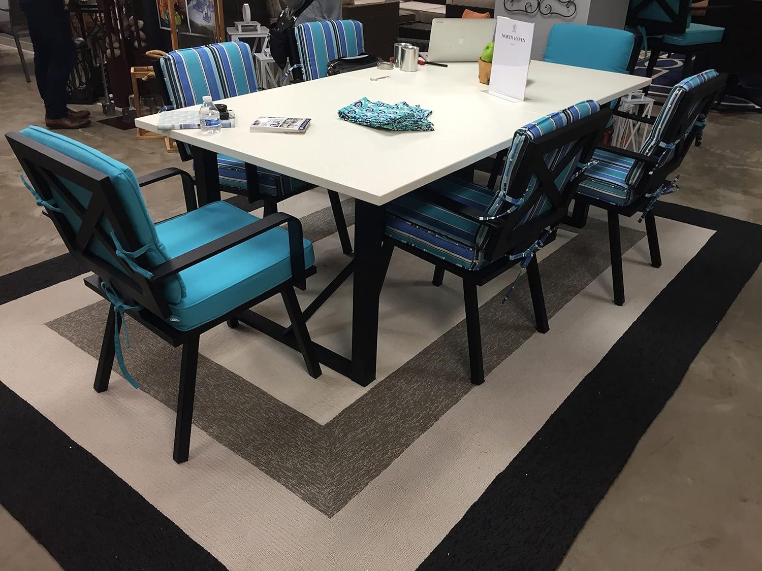 Libby Langdon Rug, 7' Square, Charcoal