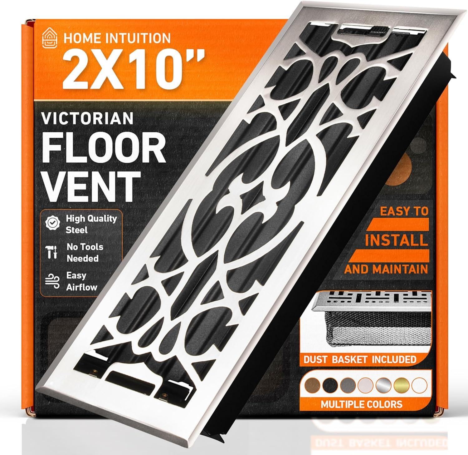Home Intuition Victorian Floor Vent Cover Register With Mesh Net