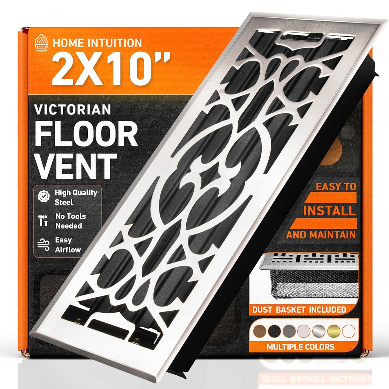Home Intuition Victorian Floor Vent Cover Register With Mesh Net