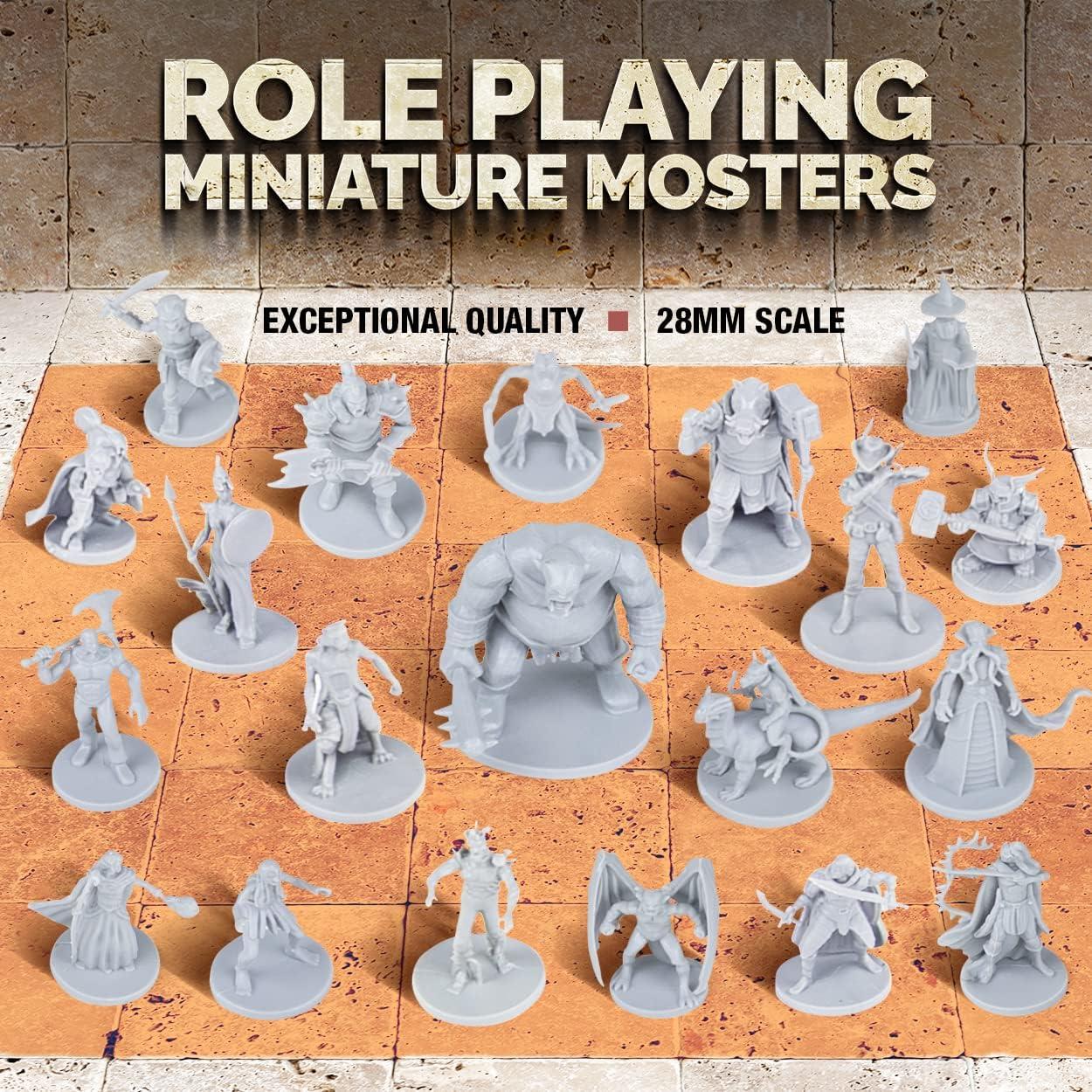 Path Gaming Fantasy Tabletop Miniatures for Dungeons and Dragons Miniatures, 20 Piece Pack