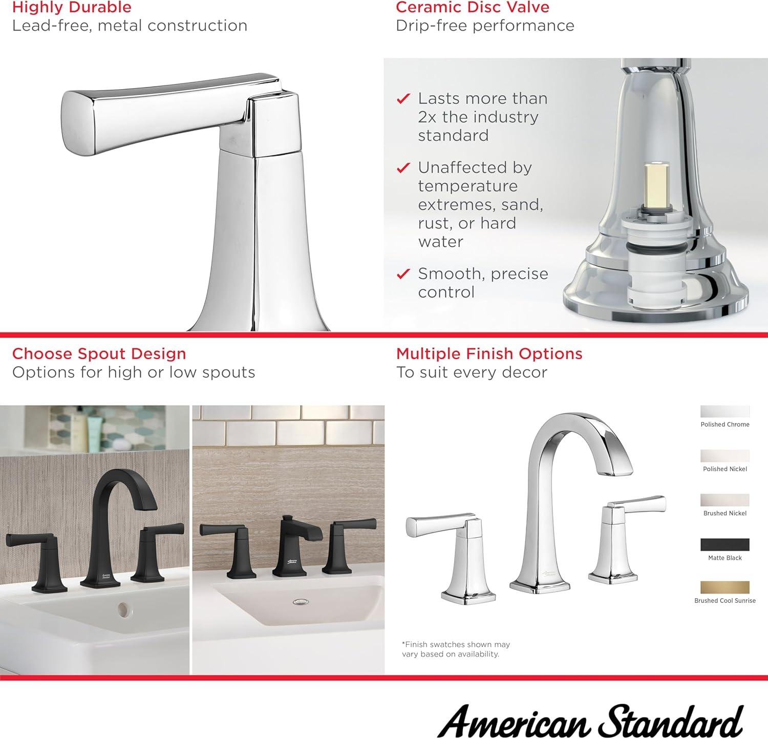 Townsend Widespread 2-handle Bathroom Faucet with Drain Assembly