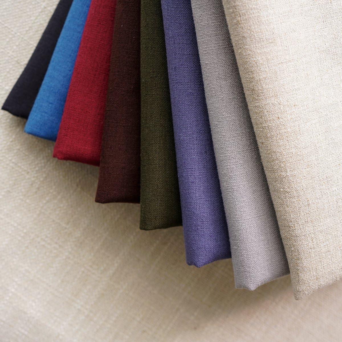 Burgundy Cotton Linen Standard/Queen Pillowcase Set