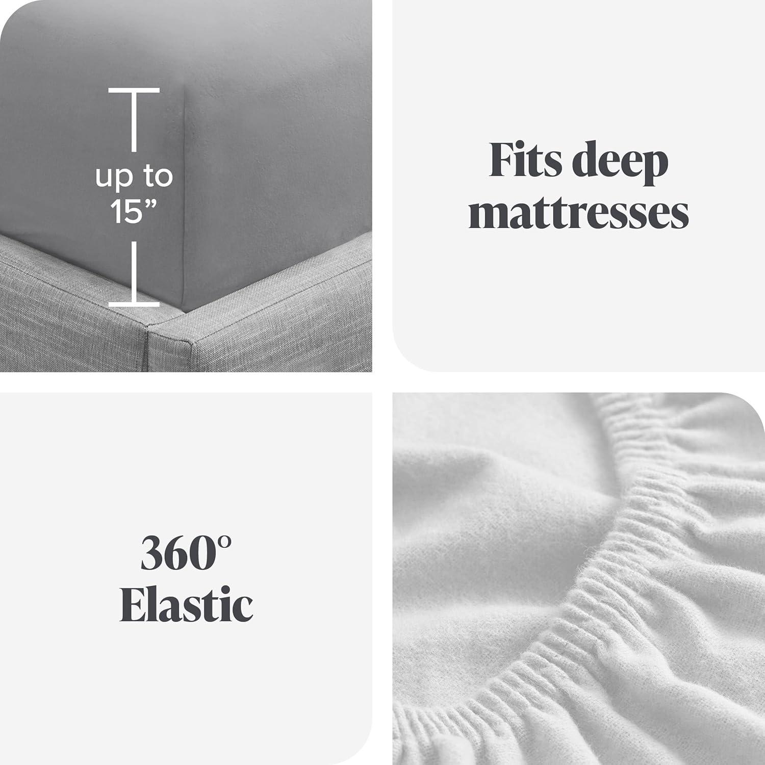 Kodiak Cotton Flannel King Sheet Set by Bare Home