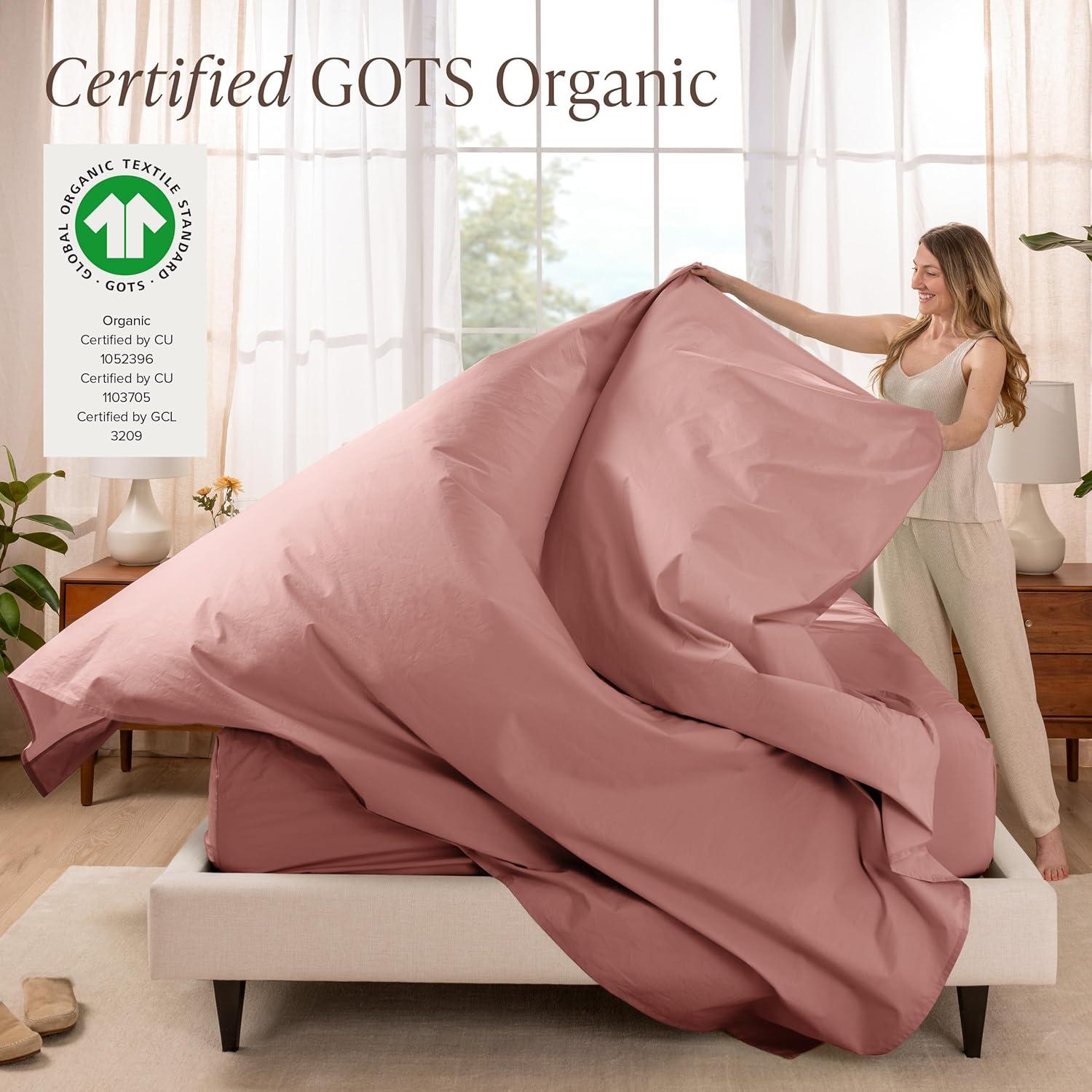 Bare Home 100% Cotton Percale Sheet Set