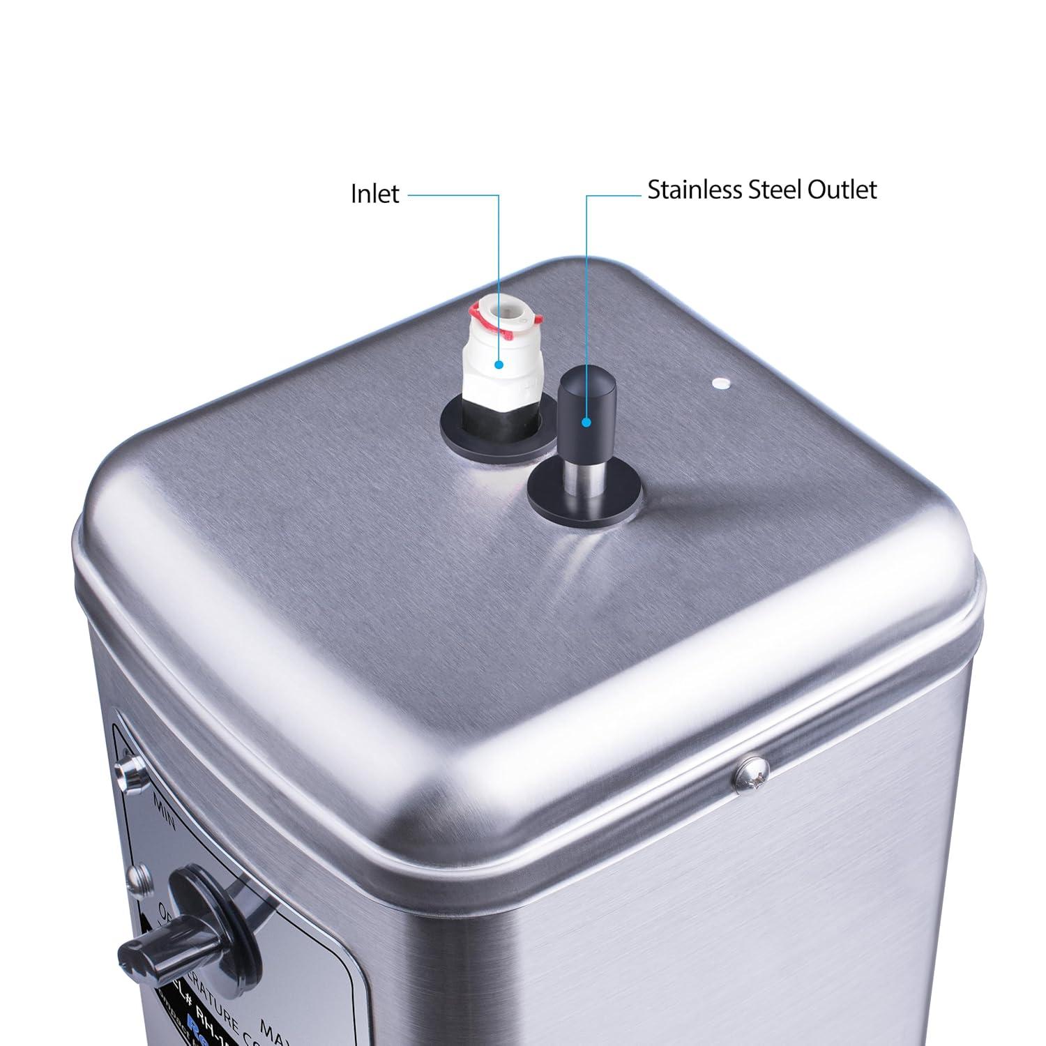 RH150 Instant Hot Water Dispenser System, Single-Handle Faucet with Under Sink Compact Tank
