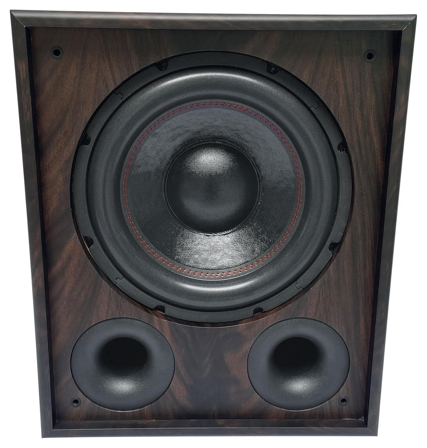 Rockville Rock Shaker Dark Wood 800w 12" Powered Home Theater Subwoofer Sub