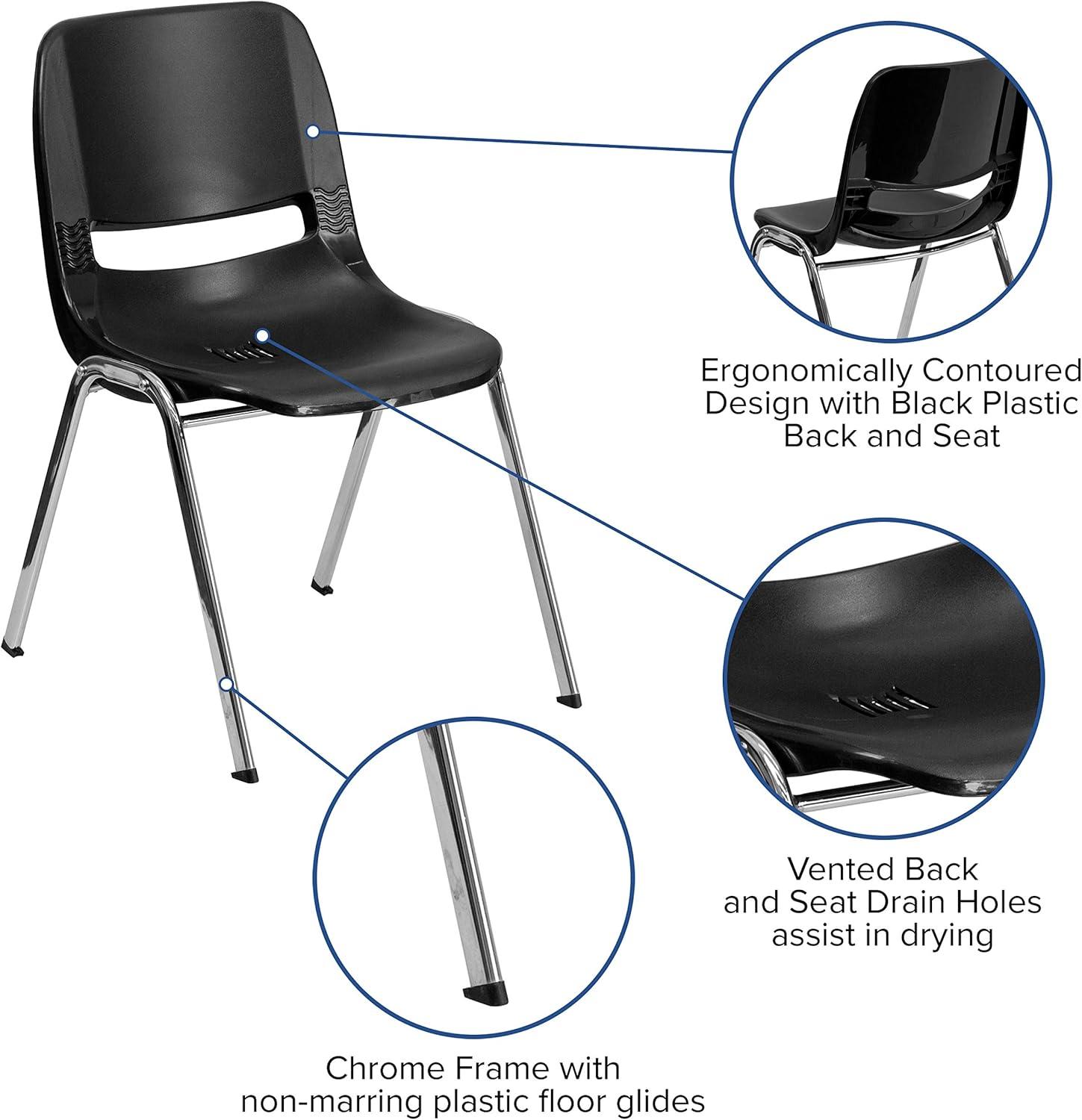 Romeo Armless Classroom Stacking Chair